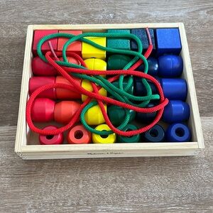 Melissa & Doug Rainbow Primary Lacing Beads Educational Toy